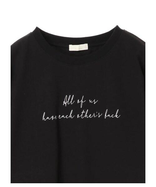 earth music&ecology（アースミュージックアンドエコロジー）の「Stay true to yourself BOX Tシャツ（トップス・オフホワイト/ブラック/サックスブルー・F）」の9枚目の写真