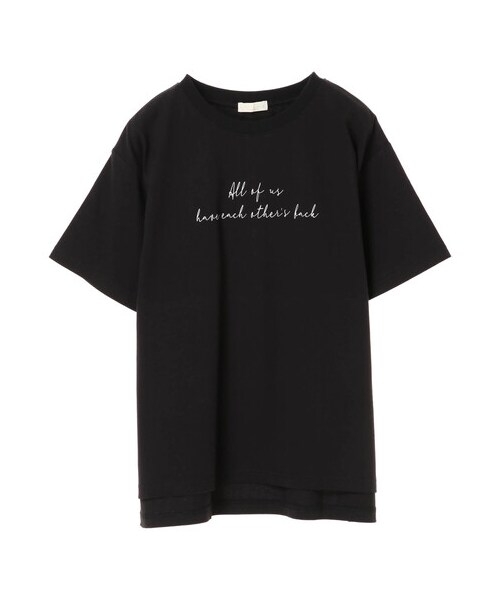 earth music&ecology（アースミュージックアンドエコロジー）の「Stay true to yourself BOX Tシャツ（トップス・オフホワイト/ブラック/サックスブルー・F）」の16枚目の写真