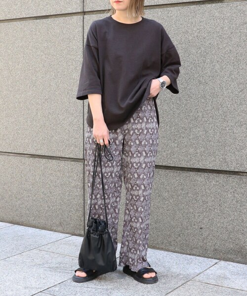 Sheson(シーズン)の「バックプリント七分袖Tee(Tシャツ/カットソー・レディース・ホワイト/グレーベージュ/ブラック・FREE)」の7枚目の写真