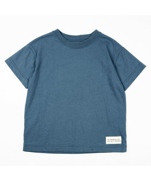 T>>2（ティーツー）の「無地Tシャツ（Tシャツ/カットソー・レディース・01.ホワイト/02.ベージュ/03.オレンジ/04.カーキ/05.パープル/06.ネイビー/07.ピンク/08.ミント/09.ブルー/10.ブラウン・80-150.M(ママサイズ).L(パパサイズ)）」の7枚目の写真