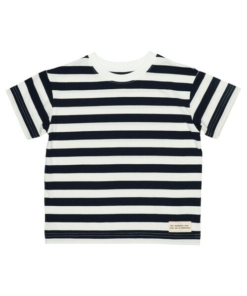 T>>2（ティーツー）の「ボーダーTシャツ（Tシャツ/カットソー・レディース・01.グレー/02.イエロー/03.ピンク/04.ボルドー/05.グリーン/06.ネイビー/07.レッド・80-150.M(ママサイズ).L(パパサイズ)）」の3枚目の写真