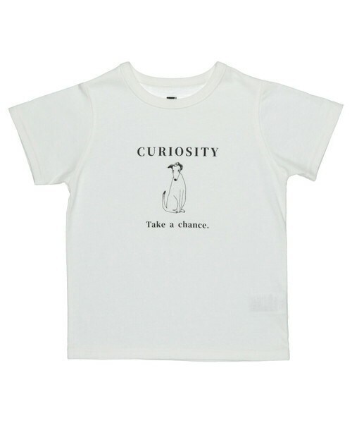 T>>2（ティーツー）の「プリントTシャツ（Tシャツ/カットソー・キッズ・01.ホワイト/02.スミクロ/03.ホワイト/04.カーキ/05.イエロー/06.スミクロ/07.イエロー/08.ピンク・80-150）」の2枚目の写真