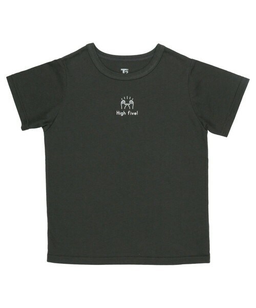 T>>2（ティーツー）の「プリントTシャツ（Tシャツ/カットソー・キッズ・01.ホワイト/02.スミクロ/03.ホワイト/04.カーキ/05.イエロー/06.スミクロ/07.イエロー/08.ピンク・80-150）」の4枚目の写真