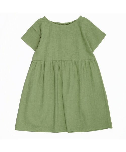 T>>2（ティーツー）の「シンプルワンピース　大人サイズ（ワンピース・レディース・01.グレー/02.イエロー/03.キャメル/04.カーキ/05.ピンク/06.ダークグレー/07.スモーキーブルー・F(ママサイズ)）」の4枚目の写真