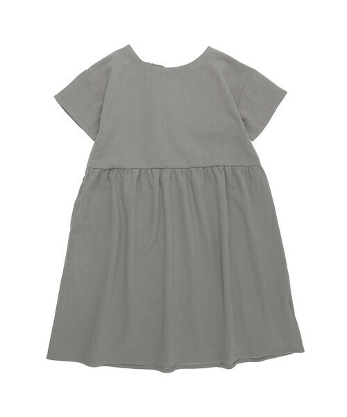 T>>2（ティーツー）の「シンプルワンピース　大人サイズ（ワンピース・レディース・01.グレー/02.イエロー/03.キャメル/04.カーキ/05.ピンク/06.ダークグレー/07.スモーキーブルー・F(ママサイズ)）」の2枚目の写真