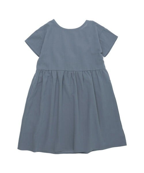 T>>2（ティーツー）の「シンプルワンピース　大人サイズ（ワンピース・レディース・01.グレー/02.イエロー/03.キャメル/04.カーキ/05.ピンク/06.ダークグレー/07.スモーキーブルー・F(ママサイズ)）」の5枚目の写真