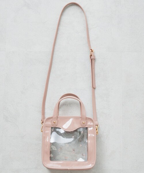 OLIVE des OLIVE（オリーブデオリーブ）の「チェリー柄PVCショルダー（ショルダーバッグ・レディース・オフホワイト/ベージュ/ラベンダー・FREE）」の2枚目の写真