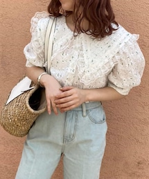 one after another NICE CLAUP | 三角襟ブラウス(シャツ/ブラウス)