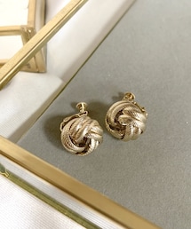 3coins | カットメタルラウンドイヤリング(イヤリング)