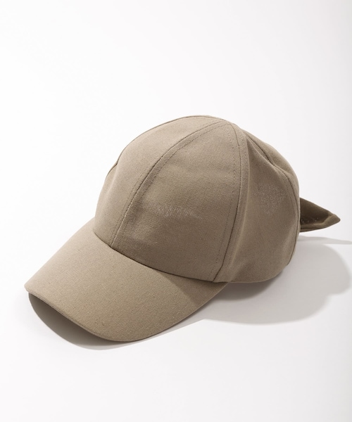 3coins（3coins）の「【小物ではじめる春の装い】リボンキャップ（ハット・アイボリー/その他/ブラウン・0）」の2枚目の写真