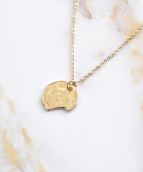 3coins（3coins）の「コインモチーフショートネックレス（ネックレス・シルバー/ゴールド・0）」の2枚目の写真