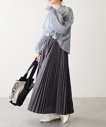 PUAL CE CIN | ランダムプリーツスカート(スカート)