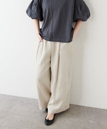 PUAL CE CIN | リネンスラックスパンツ(その他パンツ)