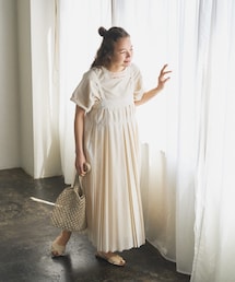 PUAL CE CIN | 親子プリーツ吊りワンピース(ワンピース)