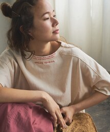 PUAL CE CIN | ロゴ刺繍チュニック(Tシャツ/カットソー)