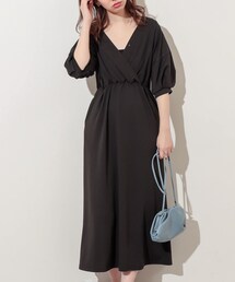 natural couture | 【WEB限定カラー有り】ランタンスリーブ2WAYカットワンピース(ワンピース)