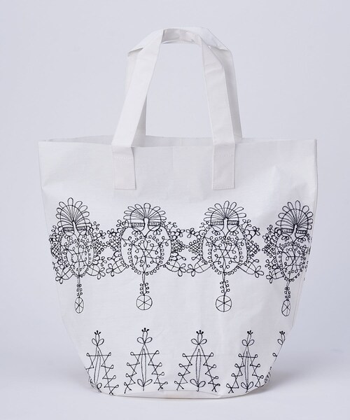 BEARDSLEY(ビアズリー)の「《KHADI&CO》トートバッグ(トートバッグ・レディース・インディゴブルー/ホワイト・FREE)」の1枚目の写真