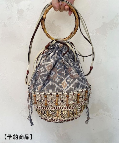 BEARDSLEY（ビアズリー）の「《imayin/イマイン》バッグ（ハンドバッグ・レディース・ブラック/ベージュ・FREE）」の2枚目の写真