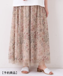 BEARDSLEY | 《4/3(土)12:00 予約スタート》花プリントチュールスカート(スカート)