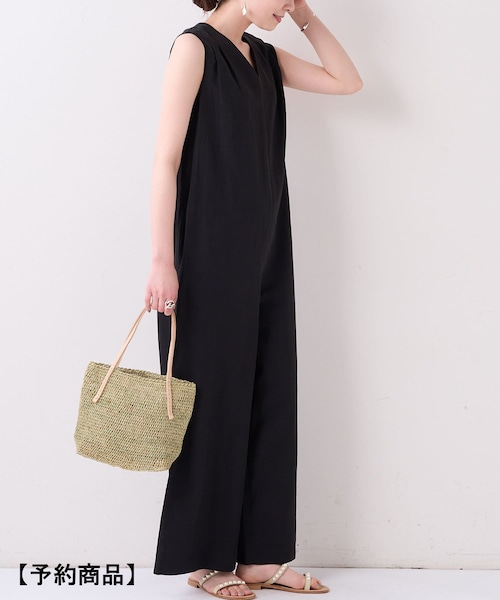 4/7(水)12:00 予約スタート》リネン混オールインワン