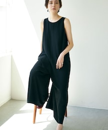 gallardagalante オールインワン サロペット 黒 COLLAGE GALLARDAGALANTE オールインワン ジャージーサロペット