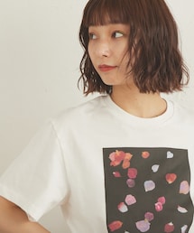 Lui's | 【AIKA HIRANO×Lui's FEMME】Tシャツ petals(Tシャツ/カットソー)