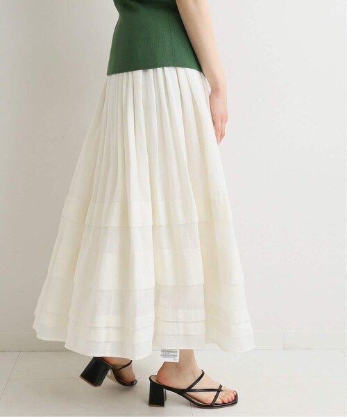 IENA（イエナ）の「sese リネンボイルギャザースカート◇（）」 - WEAR 