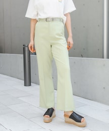 RASVOA | センタープレスフレアスラックス(スラックス)