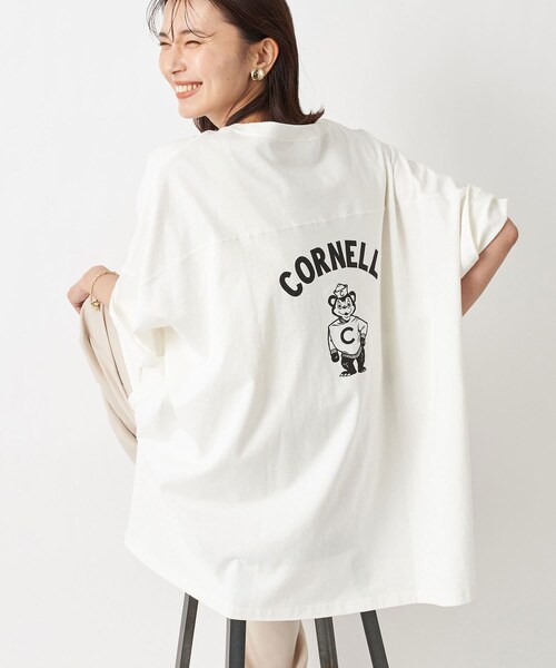 RIVE DROITE（リヴドロワ）の「《予約》【GOOD ROCK SPEED 】コーネル UNV. BIG Tシャツ（Tシャツ/カットソー・レディース・オフホワイト/ベージュ/チャコールグレー・F）」の2枚目の写真