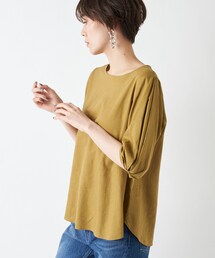 un dix cors（アンディコール）の「《予約》【《これからの季節に丁度良い》手洗い可】リネン混タックスリーブブラウス（シャツ/ブラウス）」