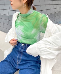 WHO'S WHO gallery | ウォーターカラーネットトップス(Tシャツ/カットソー)