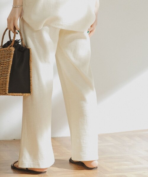 URBAN RESEARCH DOORS(アーバンリサーチドアーズ)の「FORK&SPOON 直條華夫格長褲(その他・レディース・黑色/米色/煙燻藍・one)」の17枚目の写真