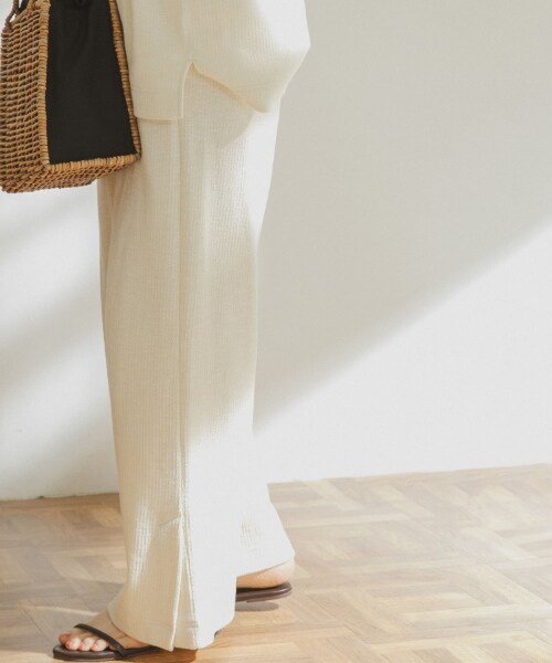 URBAN RESEARCH DOORS(アーバンリサーチドアーズ)の「FORK&SPOON 直條華夫格長褲(その他・レディース・黑色/米色/煙燻藍・one)」の16枚目の写真