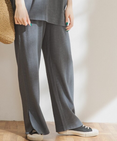 URBAN RESEARCH DOORS(アーバンリサーチドアーズ)の「FORK&SPOON 直條華夫格長褲(その他・レディース・黑色/米色/煙燻藍・one)」の10枚目の写真