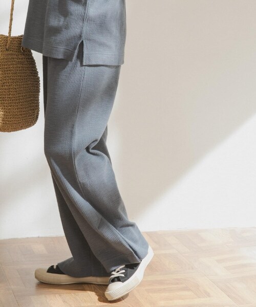 URBAN RESEARCH DOORS(アーバンリサーチドアーズ)の「FORK&SPOON 直條華夫格長褲(その他・レディース・黑色/米色/煙燻藍・one)」の7枚目の写真