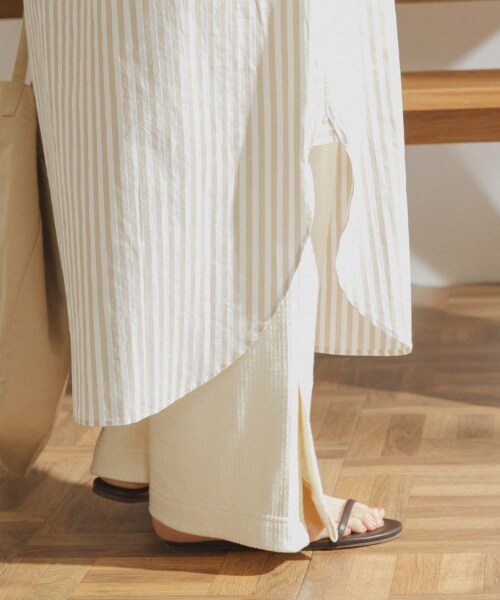 URBAN RESEARCH DOORS(アーバンリサーチドアーズ)の「FORK&SPOON 直條華夫格長褲(その他・レディース・黑色/米色/煙燻藍・one)」の22枚目の写真