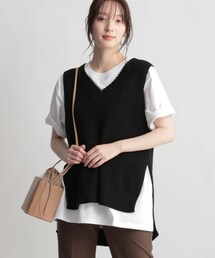 Andemiu | ニットベストツキシャツワンピース(トップス)