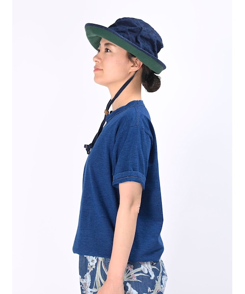 45R ジンバブエコットン908のオーシャンTシャツ　インディゴカットソー 45R（フォーティファイブアール）の「ジンバブエコットンの908