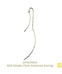 pinacoteca | ピナコテーカ 604 シンプル チェーン アメリカン ピアス(ピアス（片耳用）)