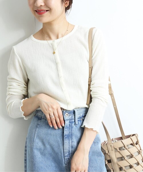 SLOBE IENA（スローブイエナ）の「シャーリングカーディガン