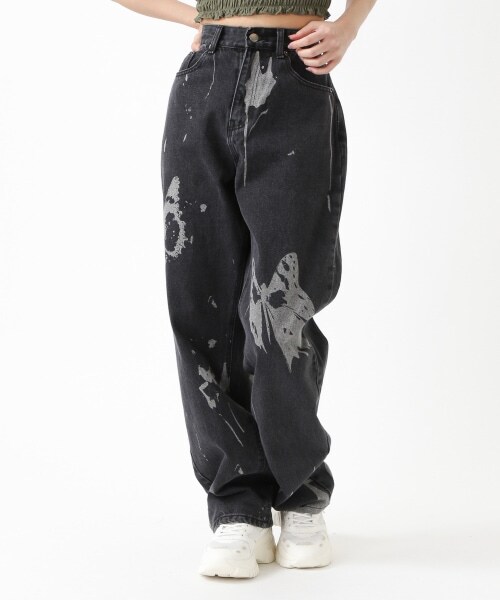 ALAND（エーランド）の「NASTY FANCY CLUB／NF プリントパンツ（パンツ・ホワイト()/ブラック()）」の11枚目の写真