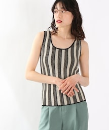 LOWRYS FARM | ジャガードガラタンク(トップス)