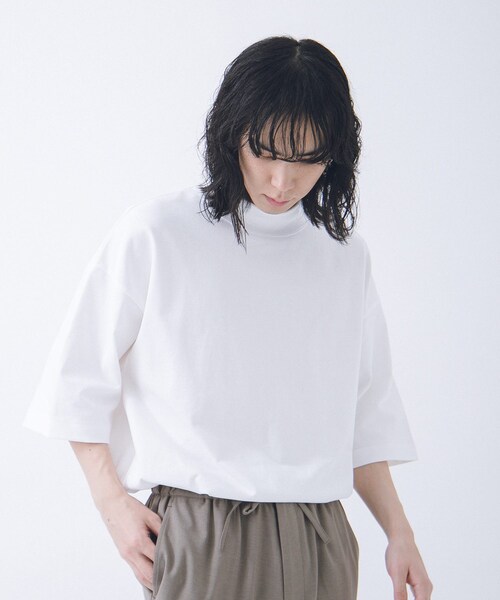 URBAN RESEARCH ID（アーバンリサーチ アイディー）の「URBAN RESEARCH iD MOCK NECK SHORT-SLEEVE T-SHIRTS（その他・メンズ・BLUE GRAY/WHITE/BLACK・M/L）」の2枚目の写真