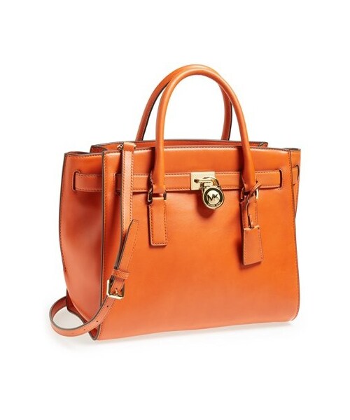 MICHAEL KORS（マイケルコース）の「MICHAEL Michael Kors 'Large Hamilton - Traveler' Tote（トートバッグ・レディース・Orange）」の5枚目の写真