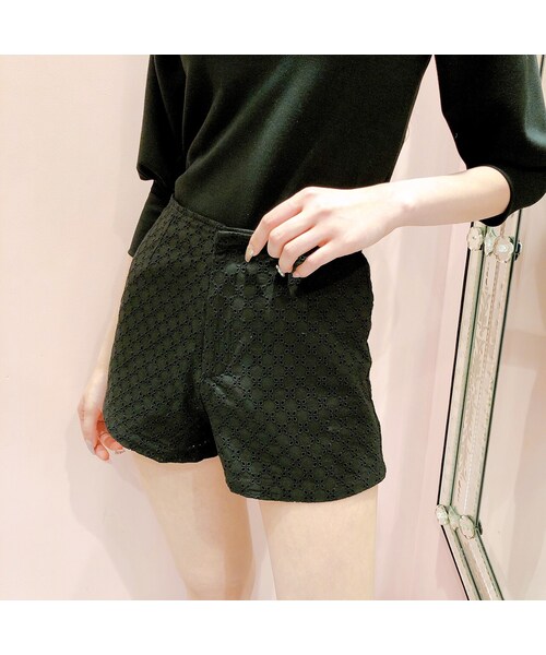 lilLilly(リルリリー)の「コットンレースショートパンツ(パンツ・レディース・WHITE(4/27発送)/BLUE (4/27発送)/BLACK (4/27発送))」の17枚目の写真