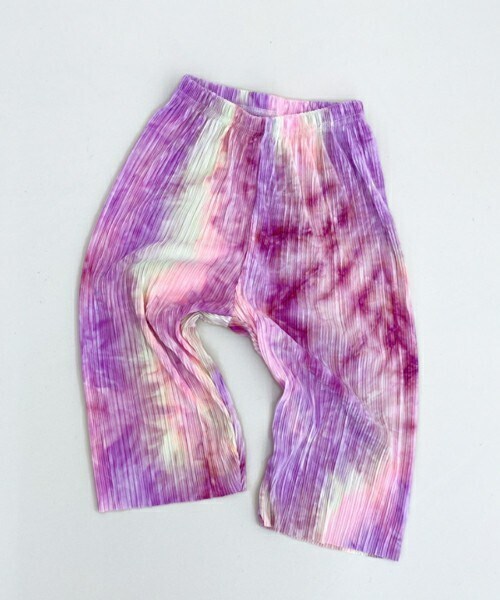 DHOLIC kids（ディーホリックキッズ）の「[Nams] タイダイプリーツパンツ（その他パンツ・キッズ・ブルー/ピンク/グリーン・5/7/9/11）」の3枚目の写真