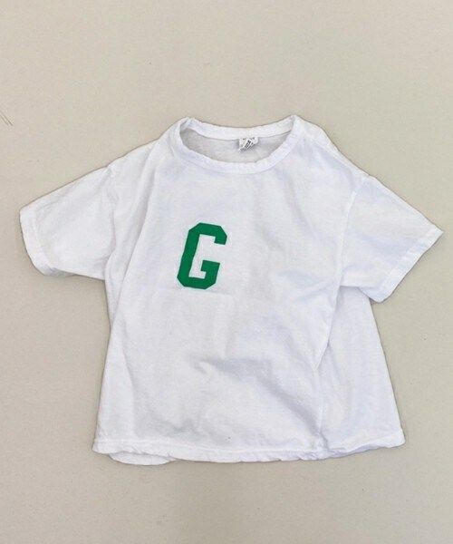 DHOLIC kids（ディーホリックキッズ）の「[Nams] Gロゴ半袖Tシャツ（Tシャツ/カットソー・キッズ・ピンク/ホワイト/イエロー・5/7/9/11）」の2枚目の写真