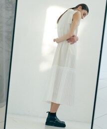 city（シティ）の「パネルクロスボトムプリーツワンピース（ワンピース/ドレス）」