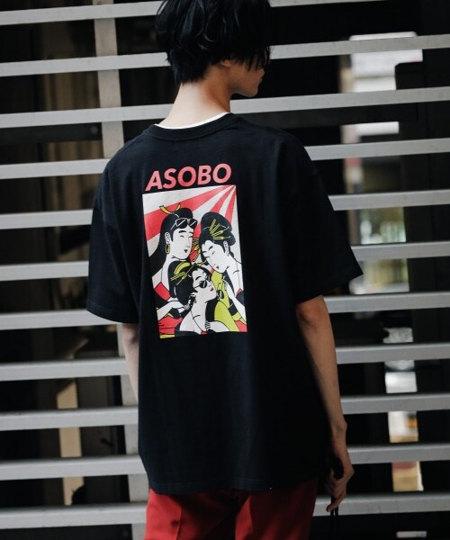 PAGEBOY（ページボーイ）の「【PAGEBOYLIM】吉原奈桜コラボ"遊"グラフィックT（トップス・レディース・オフホワイト/ブラック・M, L）」の13枚目の写真