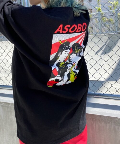 PAGEBOY（ページボーイ）の「【PAGEBOYLIM】吉原奈桜コラボ"遊"グラフィックT（トップス・レディース・オフホワイト/ブラック・M, L）」の20枚目の写真